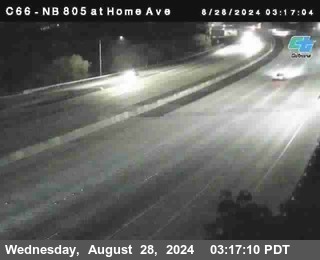 NB 805 at Home Ave (On Ramp)