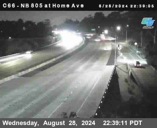 NB 805 at Home Ave (On Ramp)