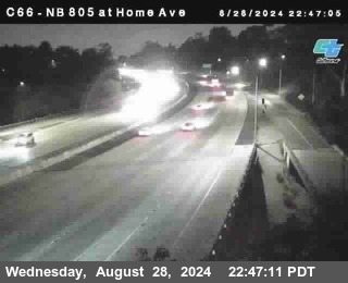 NB 805 at Home Ave (On Ramp)