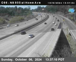 NB 805 at Home Ave (On Ramp)