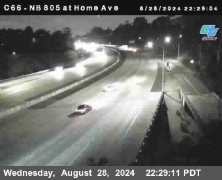 NB 805 at Home Ave (On Ramp)