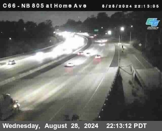 NB 805 at Home Ave (On Ramp)