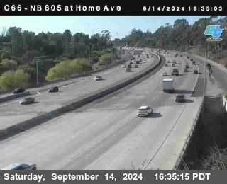 NB 805 at Home Ave (On Ramp)