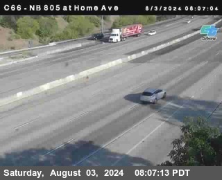 NB 805 at Home Ave (On Ramp)