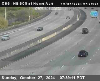 NB 805 at Home Ave (On Ramp)