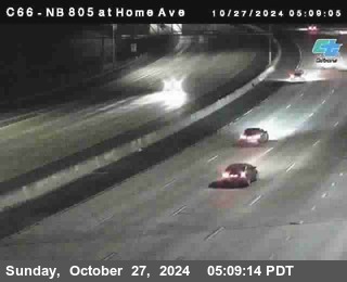 NB 805 at Home Ave (On Ramp)