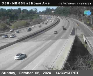 NB 805 at Home Ave (On Ramp)