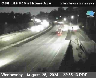 NB 805 at Home Ave (On Ramp)