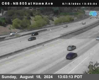 NB 805 at Home Ave (On Ramp)