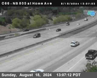 NB 805 at Home Ave (On Ramp)