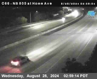 NB 805 at Home Ave (On Ramp)