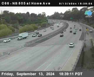 NB 805 at Home Ave (On Ramp)