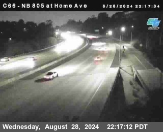 NB 805 at Home Ave (On Ramp)