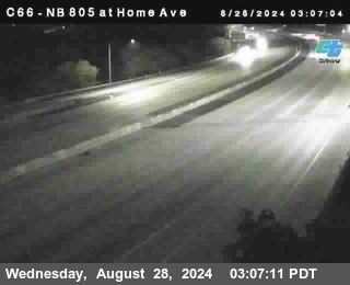 NB 805 at Home Ave (On Ramp)