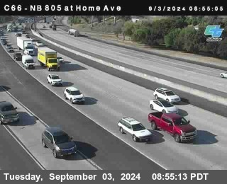 NB 805 at Home Ave (On Ramp)