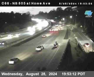 NB 805 at Home Ave (On Ramp)