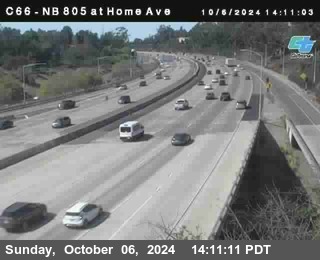 NB 805 at Home Ave (On Ramp)