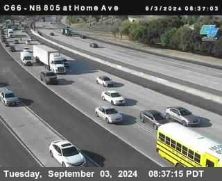 NB 805 at Home Ave (On Ramp)