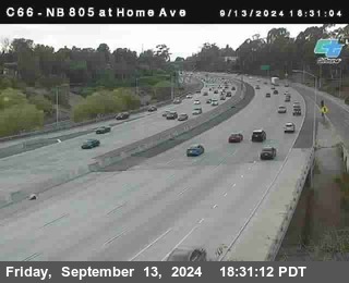 NB 805 at Home Ave (On Ramp)