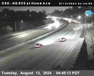 NB 805 at Home Ave (On Ramp)