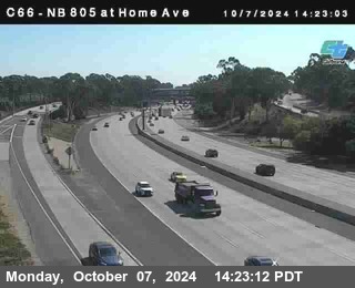 NB 805 at Home Ave (On Ramp)