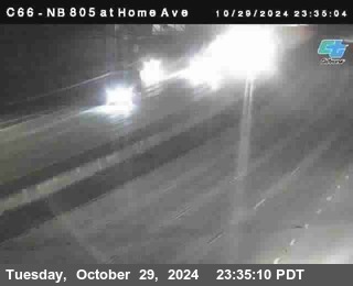 NB 805 at Home Ave (On Ramp)