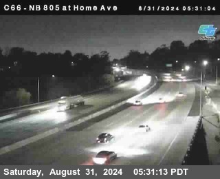 NB 805 at Home Ave (On Ramp)