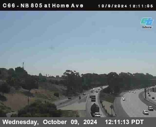 NB 805 at Home Ave (On Ramp)