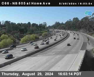 NB 805 at Home Ave (On Ramp)