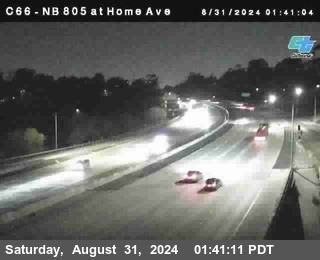 NB 805 at Home Ave (On Ramp)