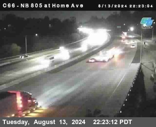 NB 805 at Home Ave (On Ramp)