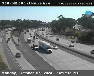 NB 805 at Home Ave (On Ramp)