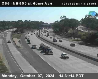 NB 805 at Home Ave (On Ramp)