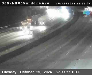 NB 805 at Home Ave (On Ramp)