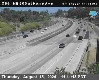 NB 805 at Home Ave (On Ramp)