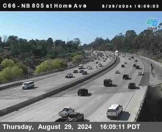 NB 805 at Home Ave (On Ramp)