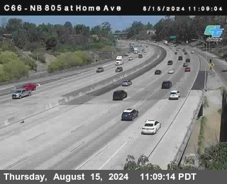 NB 805 at Home Ave (On Ramp)