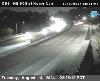 NB 805 at Home Ave (On Ramp)