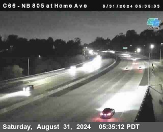 NB 805 at Home Ave (On Ramp)