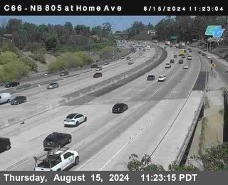 NB 805 at Home Ave (On Ramp)