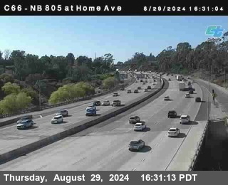 NB 805 at Home Ave (On Ramp)