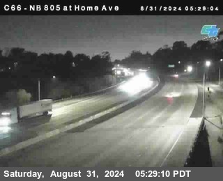 NB 805 at Home Ave (On Ramp)