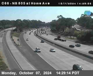 NB 805 at Home Ave (On Ramp)