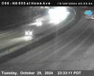 NB 805 at Home Ave (On Ramp)