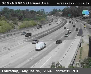 NB 805 at Home Ave (On Ramp)