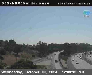 NB 805 at Home Ave (On Ramp)