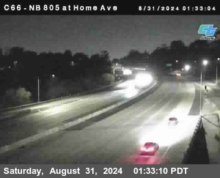 NB 805 at Home Ave (On Ramp)