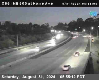 NB 805 at Home Ave (On Ramp)