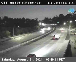 NB 805 at Home Ave (On Ramp)