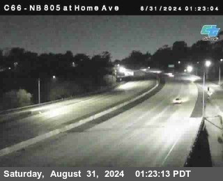 NB 805 at Home Ave (On Ramp)